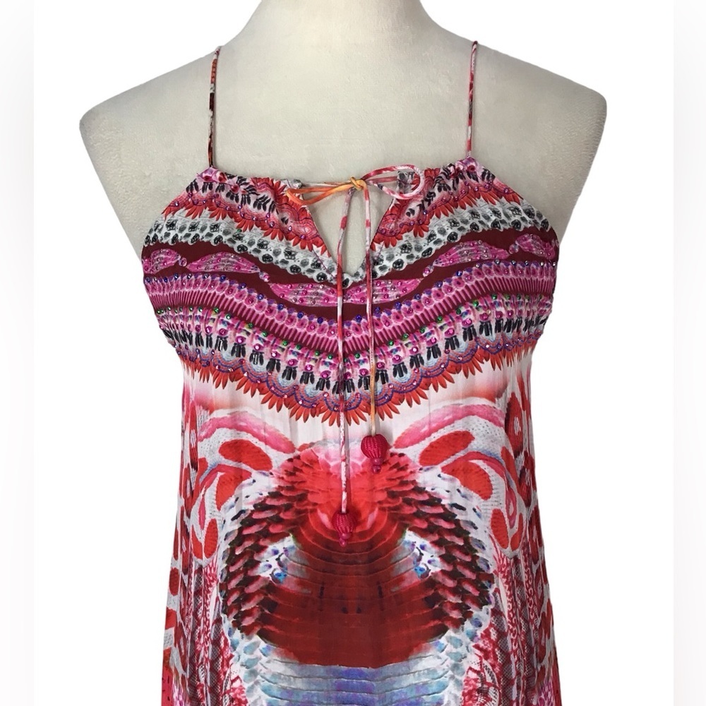 Shahida Parides Silk Python Maxi Dress Size Small NEW - Picture 6 of 14